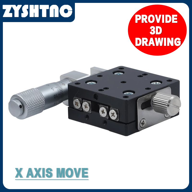 X axis manual displacement platform precision fine-tuning optical cross slide LX40/50/60/80/90/125