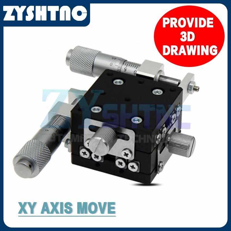 XY axis displacement platform fine adjustment precision slide table LY40/50/60/80 optical worktable