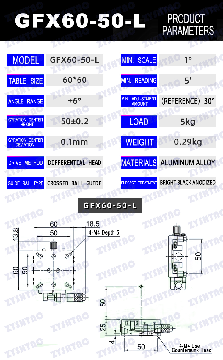 X axis XY axis manual angle measuring slide table GFG25/40/60/80 angle tilting slide table GFX X axis XY axis manual angle measuring slide table GFG25/40/60/80 angle tilting slide table GFX