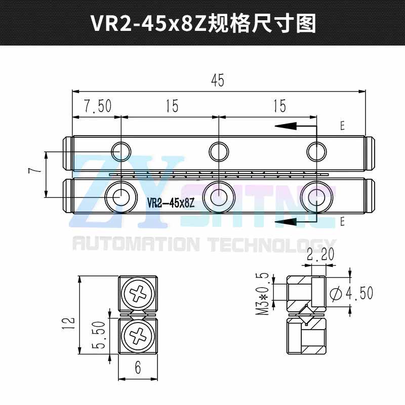 ICK High-precision and low noise VR2 cross guide rail can replace THK/IKO VR2-30/45/60/75/90/105 CRV
