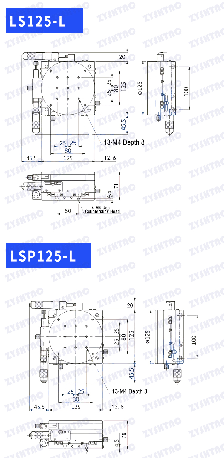 XYR axis displacement platform precision rotation optical fine adjustment LSP40/80/90/100/125 stage XYR axis displacement platform precision rotation optical fine adjustment LSP40/80/90/100/125 stage