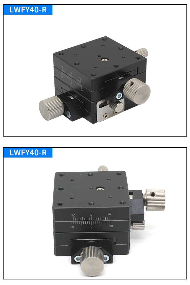 XYZR Axis 25/40/60 Dovetail groove Manual Platform Rack Pinion Drive high precision knob Slide Table
