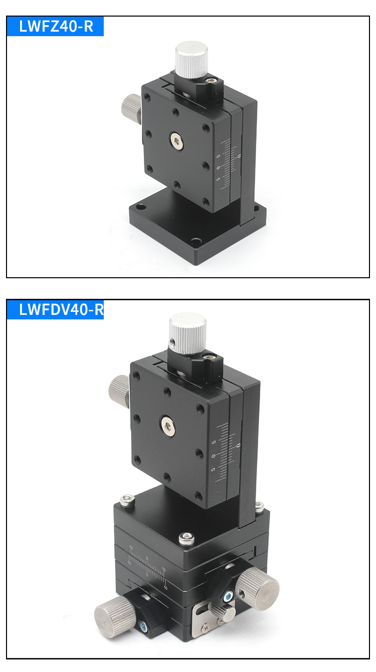 XYZR Axis 25/40/60 Dovetail groove Manual Platform Rack Pinion Drive high precision knob Slide Table