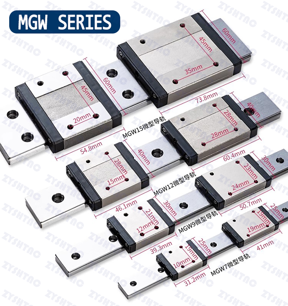 Micro linear guide rail slider rail MGN9C MGN9H linear guide rail Customizable stainless steel