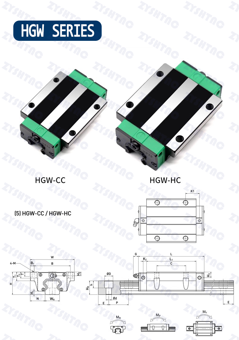 HGW30CC HGW30HC Linear guide slider sliding rail Customizable length can replace THK HIWIN HGW30CC HGW30HC Linear guide slider sliding rail Customizable length can replace THK HIWIN