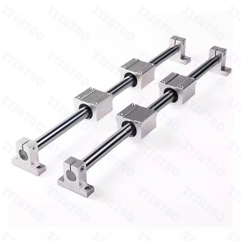 Linear Motion Rail Clamping Rod Rail Guide Support Shaft Bracket Coupling Mount SK8/10/12/16/20/25