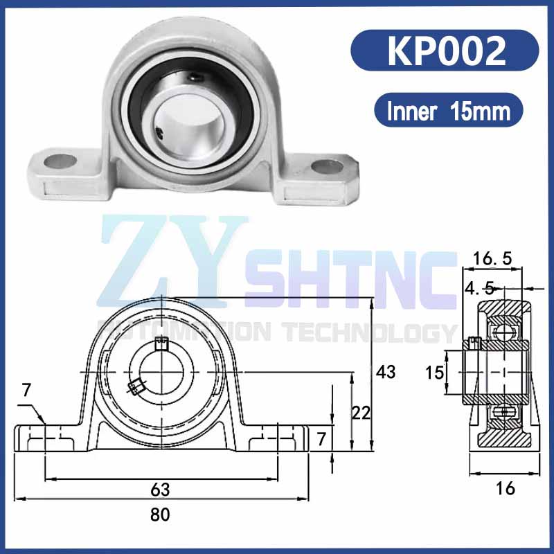 Zinc alloy diamond bearing with seat KFL/KP 08 000 001 002 003 004 005 006 007